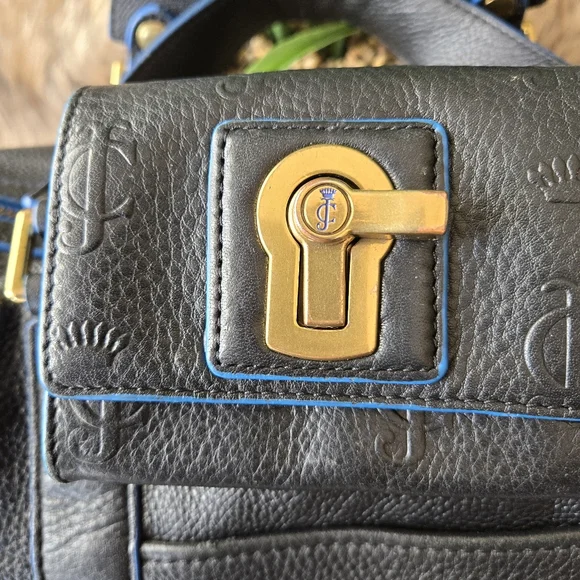 Vintage Juicy Couture Bag with Wallet Navy Blue - Picture 4 of 11